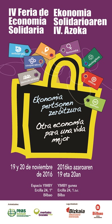 IV Feria de Economía Solidaria - 19 y 20 de noviembre de 2016